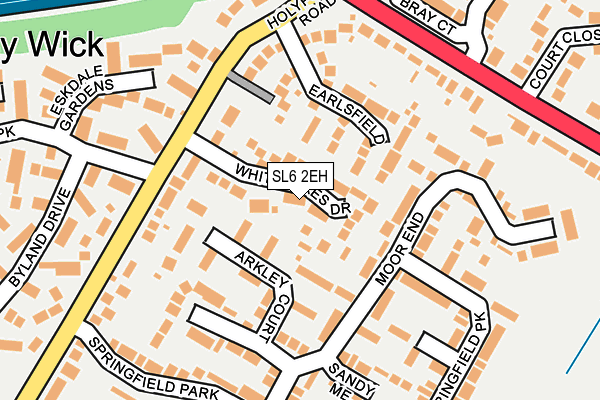 SL6 2EH map - OS OpenMap – Local (Ordnance Survey)