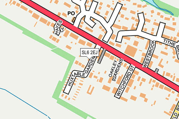 SL6 2EJ map - OS OpenMap – Local (Ordnance Survey)