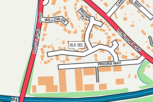 SL6 2EL map - OS OpenMap – Local (Ordnance Survey)