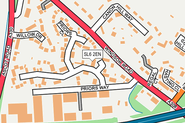 SL6 2EN map - OS OpenMap – Local (Ordnance Survey)