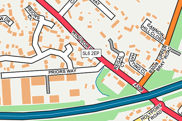 SL6 2EP map - OS OpenMap – Local (Ordnance Survey)