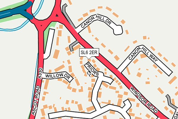 SL6 2ER map - OS OpenMap – Local (Ordnance Survey)