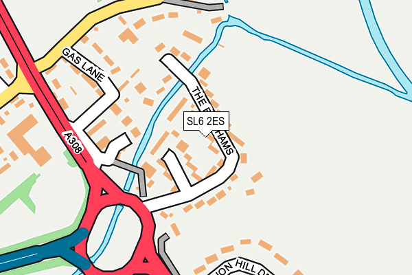 SL6 2ES map - OS OpenMap – Local (Ordnance Survey)