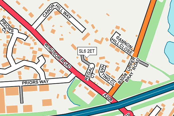 SL6 2ET map - OS OpenMap – Local (Ordnance Survey)