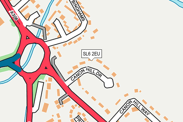 SL6 2EU map - OS OpenMap – Local (Ordnance Survey)