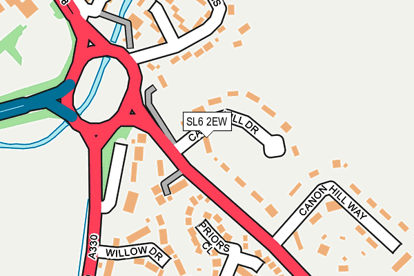 SL6 2EW map - OS OpenMap – Local (Ordnance Survey)