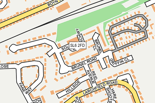 SL6 2FD map - OS OpenMap – Local (Ordnance Survey)