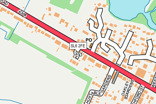 SL6 2FE map - OS OpenMap – Local (Ordnance Survey)