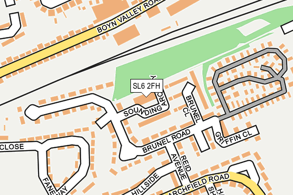 SL6 2FH map - OS OpenMap – Local (Ordnance Survey)