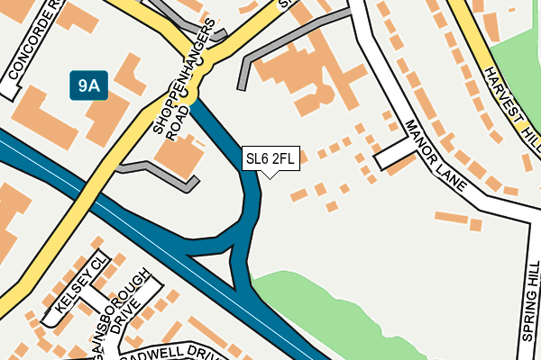 SL6 2FL map - OS OpenMap – Local (Ordnance Survey)