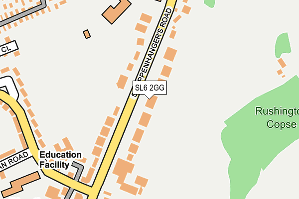 SL6 2GG map - OS OpenMap – Local (Ordnance Survey)