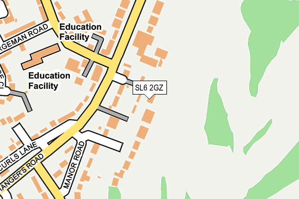 SL6 2GZ map - OS OpenMap – Local (Ordnance Survey)