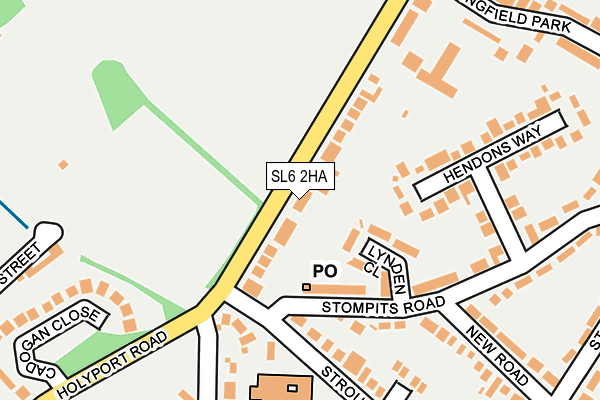 SL6 2HA map - OS OpenMap – Local (Ordnance Survey)
