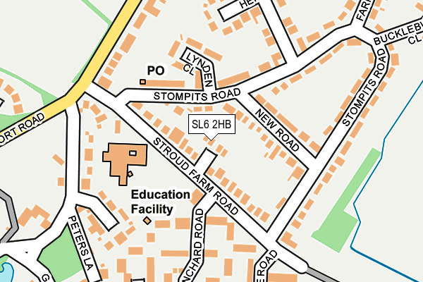 SL6 2HB map - OS OpenMap – Local (Ordnance Survey)