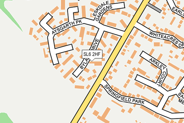 SL6 2HF map - OS OpenMap – Local (Ordnance Survey)
