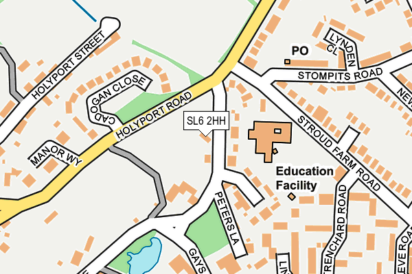 SL6 2HH map - OS OpenMap – Local (Ordnance Survey)