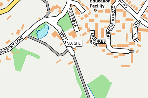 SL6 2HL map - OS OpenMap – Local (Ordnance Survey)