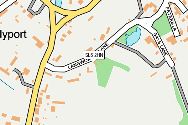 SL6 2HN map - OS OpenMap – Local (Ordnance Survey)