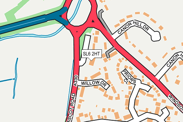 SL6 2HT map - OS OpenMap – Local (Ordnance Survey)