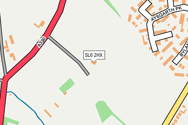 SL6 2HX map - OS OpenMap – Local (Ordnance Survey)