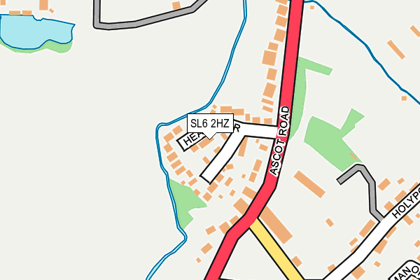SL6 2HZ map - OS OpenMap – Local (Ordnance Survey)