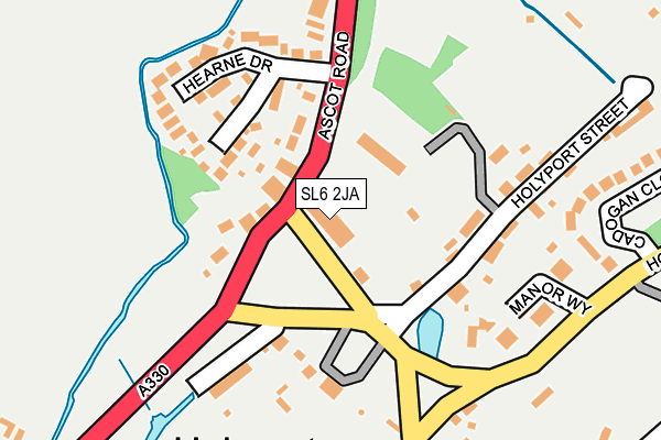 SL6 2JA map - OS OpenMap – Local (Ordnance Survey)