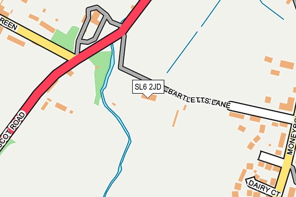 SL6 2JD map - OS OpenMap – Local (Ordnance Survey)