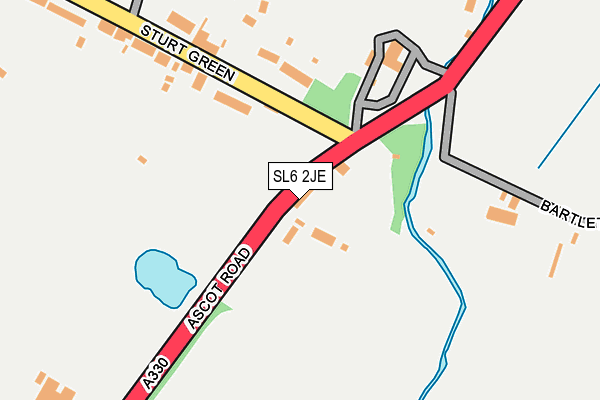 SL6 2JE map - OS OpenMap – Local (Ordnance Survey)
