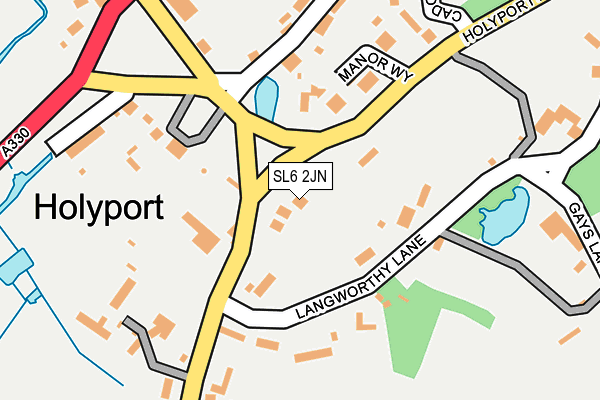 SL6 2JN map - OS OpenMap – Local (Ordnance Survey)