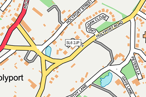 SL6 2JP map - OS OpenMap – Local (Ordnance Survey)