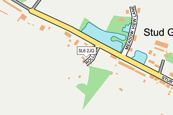 SL6 2JQ map - OS OpenMap – Local (Ordnance Survey)