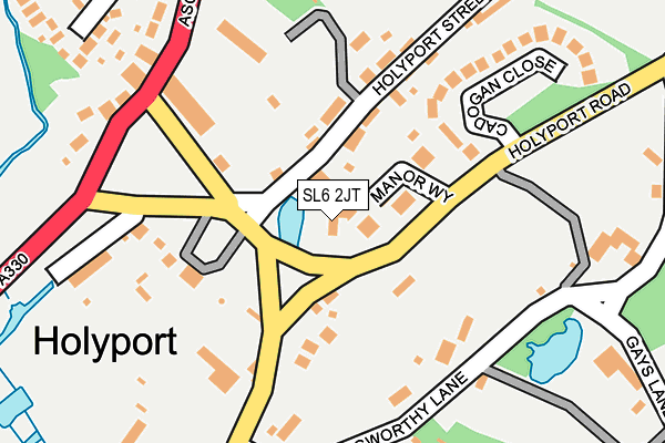 SL6 2JT map - OS OpenMap – Local (Ordnance Survey)