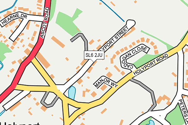 SL6 2JU map - OS OpenMap – Local (Ordnance Survey)