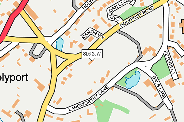 SL6 2JW map - OS OpenMap – Local (Ordnance Survey)