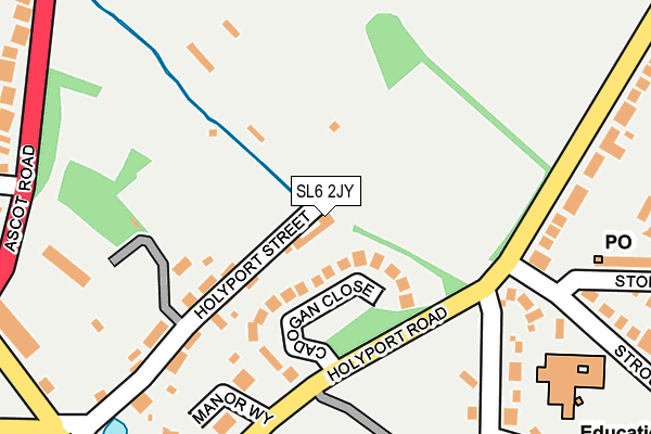 SL6 2JY map - OS OpenMap – Local (Ordnance Survey)