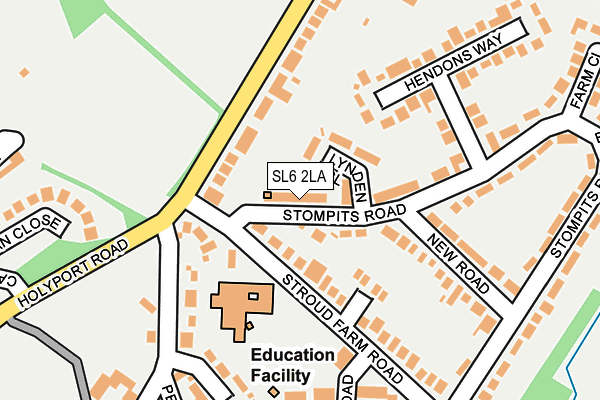 SL6 2LA map - OS OpenMap – Local (Ordnance Survey)