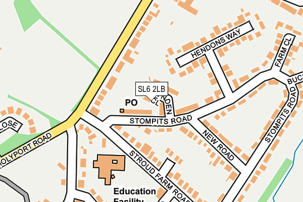 SL6 2LB map - OS OpenMap – Local (Ordnance Survey)