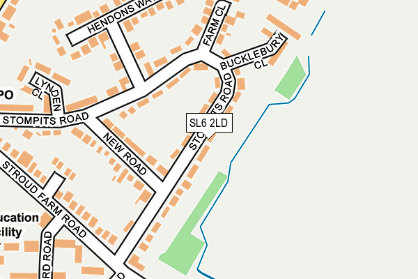SL6 2LD map - OS OpenMap – Local (Ordnance Survey)