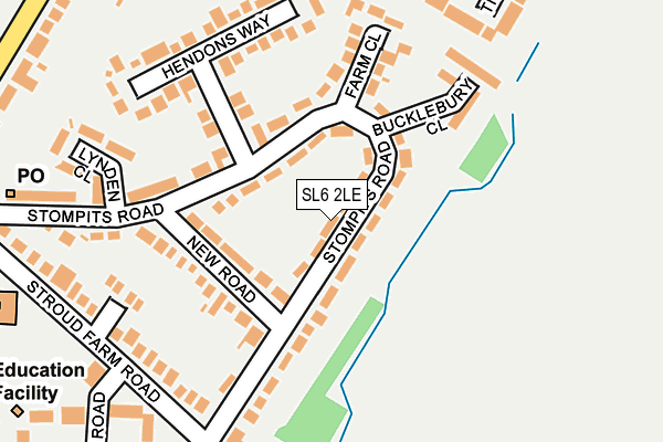 SL6 2LE map - OS OpenMap – Local (Ordnance Survey)