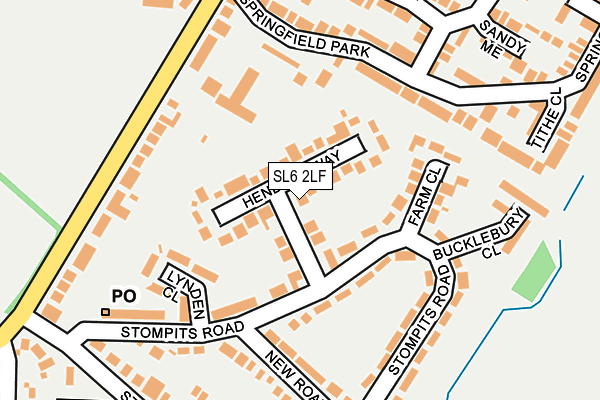 SL6 2LF map - OS OpenMap – Local (Ordnance Survey)