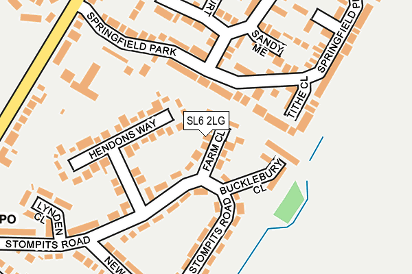 SL6 2LG map - OS OpenMap – Local (Ordnance Survey)
