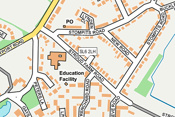 SL6 2LH map - OS OpenMap – Local (Ordnance Survey)