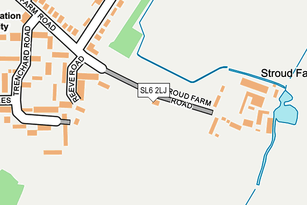 SL6 2LJ map - OS OpenMap – Local (Ordnance Survey)