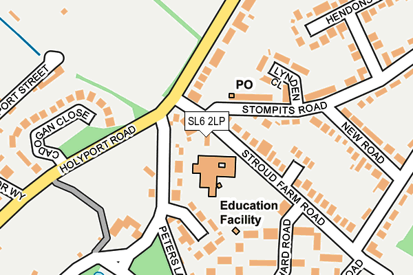 SL6 2LP map - OS OpenMap – Local (Ordnance Survey)