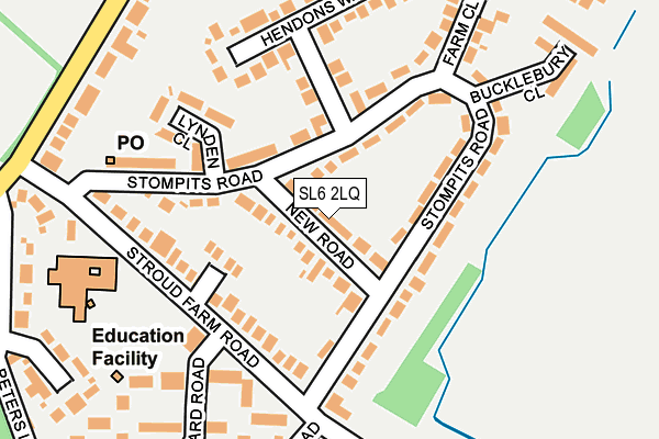 SL6 2LQ map - OS OpenMap – Local (Ordnance Survey)