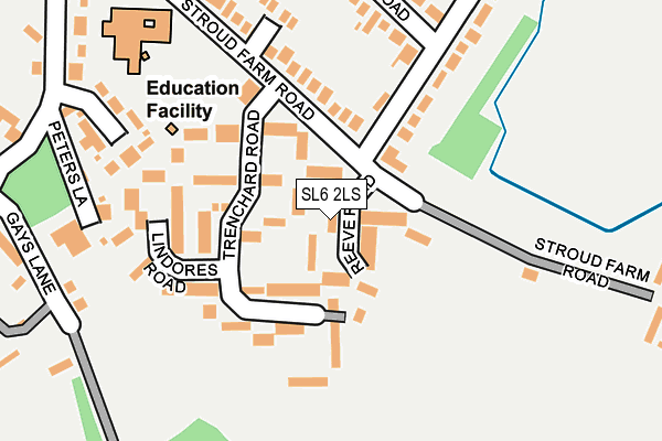 SL6 2LS map - OS OpenMap – Local (Ordnance Survey)