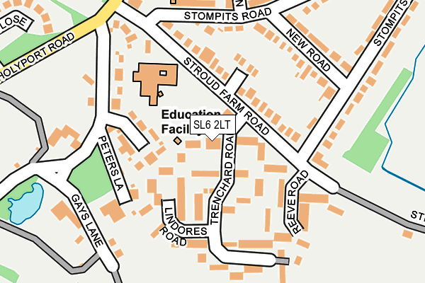 SL6 2LT map - OS OpenMap – Local (Ordnance Survey)