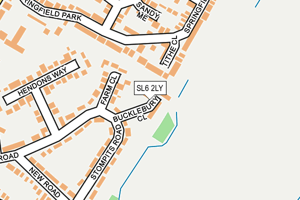 SL6 2LY map - OS OpenMap – Local (Ordnance Survey)