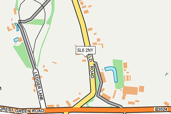 SL6 2NY map - OS OpenMap – Local (Ordnance Survey)