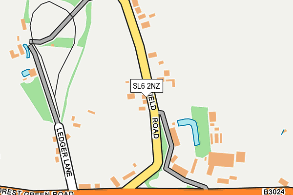 SL6 2NZ map - OS OpenMap – Local (Ordnance Survey)